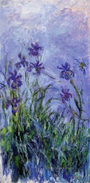 印象派の花 Painting - ライラック アイリス クロード モネ 印象派の花